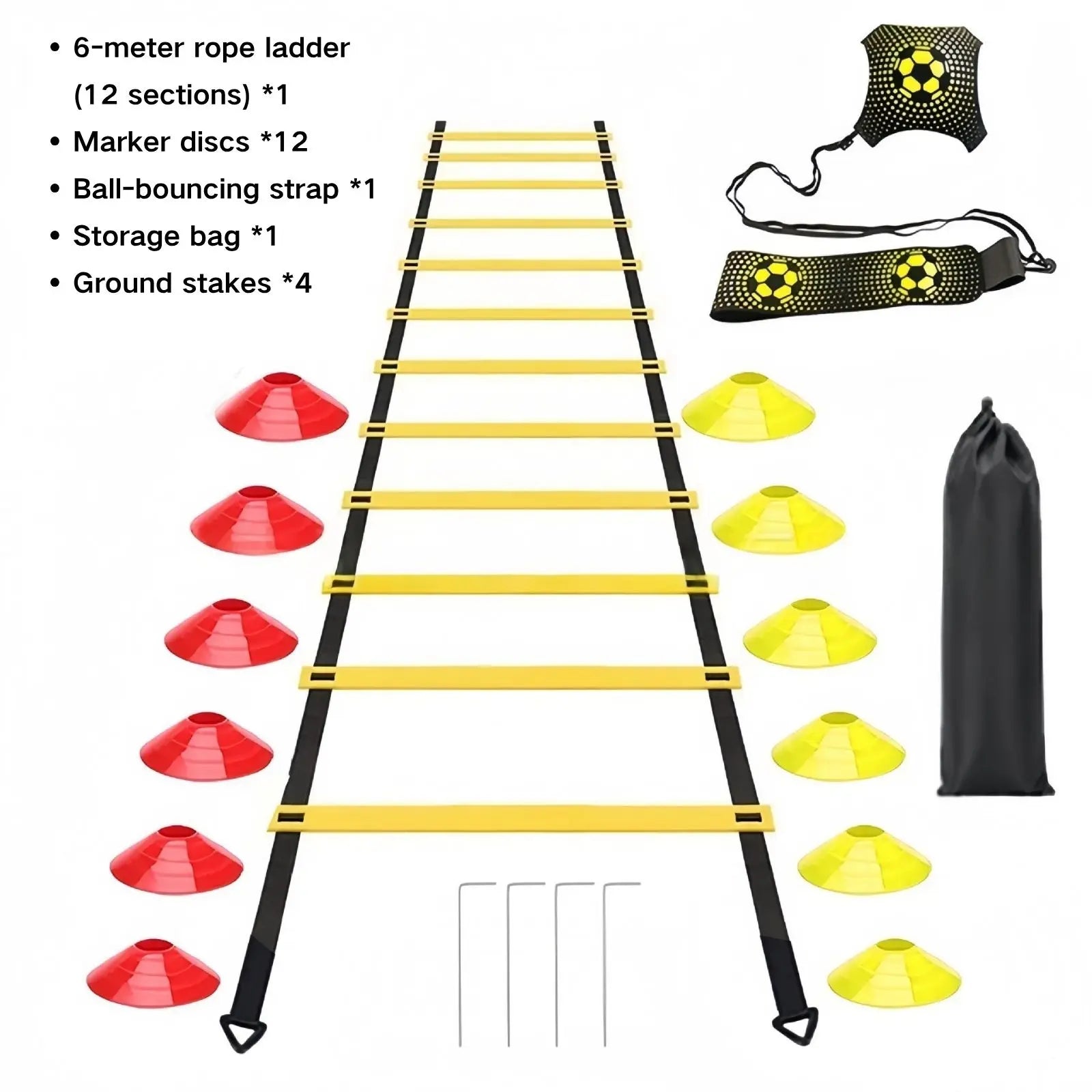 20ft Agility Speed Ladder with Carry Bag