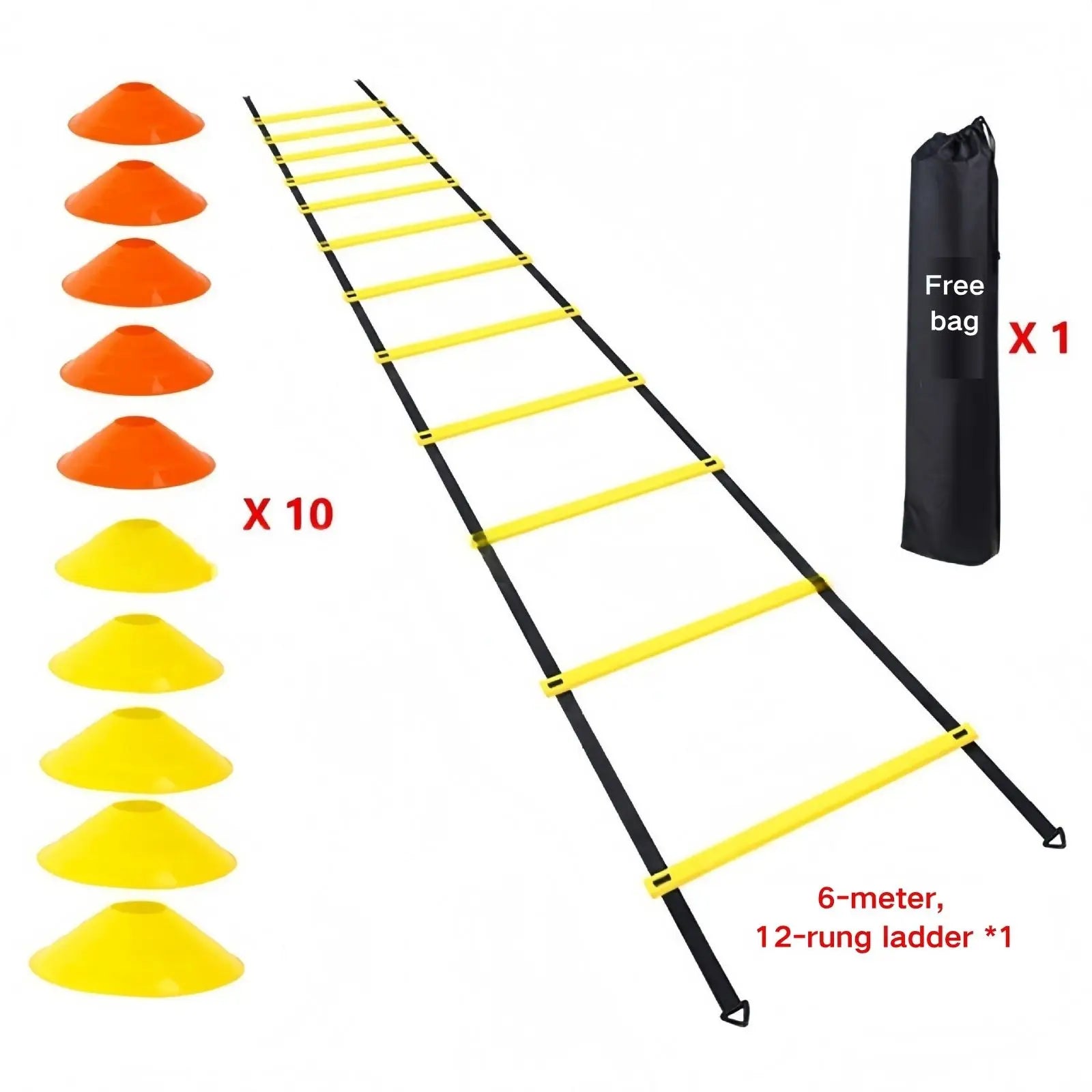 20ft Agility Speed Ladder with Carry Bag