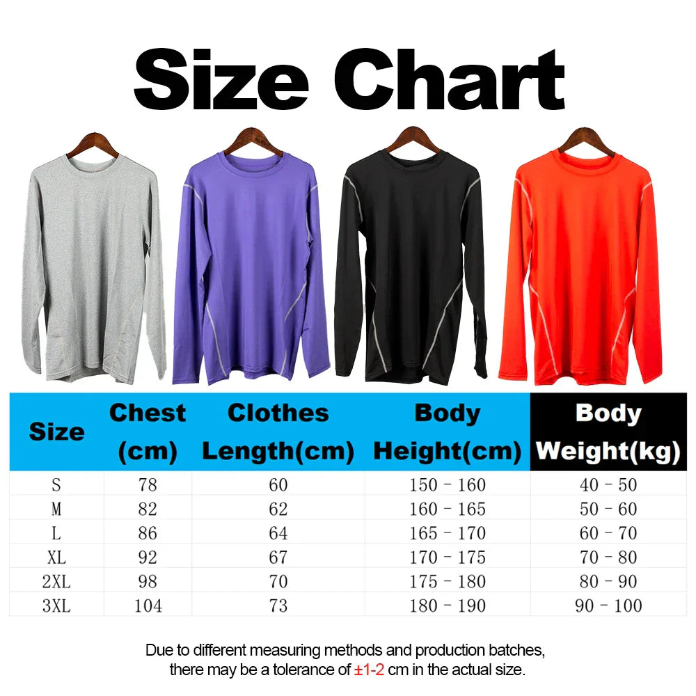 Men's Long Sleeve Compression Sport T-Shirt